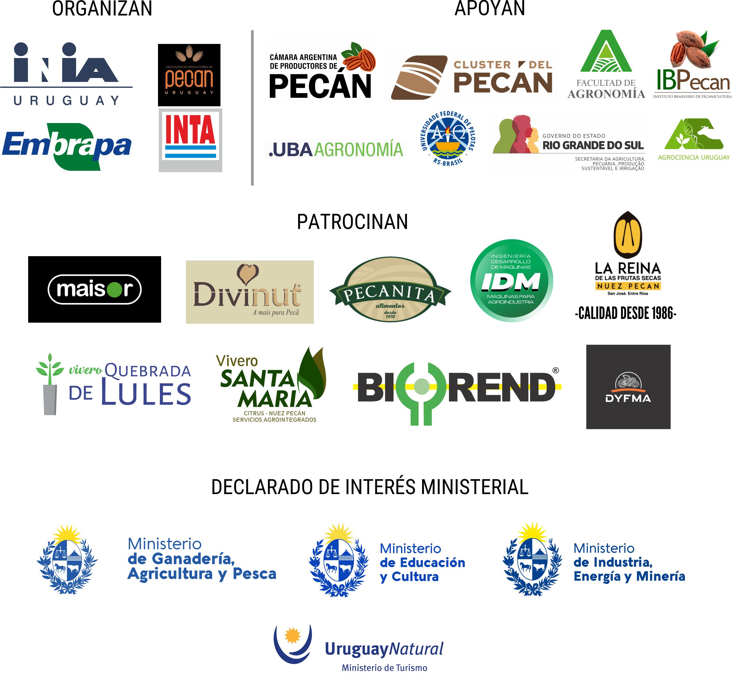 Logos apoyo Simposio pecán