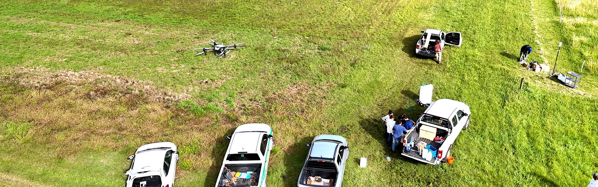 aplicaciones experimentales con dron en La Estanzuela