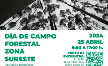 Día de campo forestal zona sureste - 25 de abril de 2024 - afiche