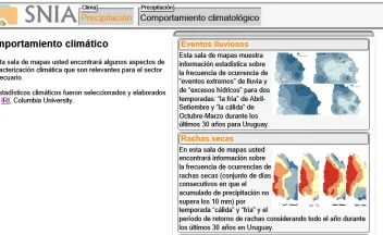 Comportamiento climatológico